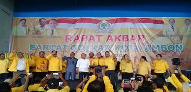 Menangkan SANTUN, Ribuan Masa Banjiri Rapat Akbar Golkar