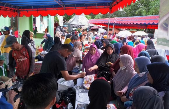 Warga Arbes & Sekitarnya Serbu Pasar Murah Idul Fitri
