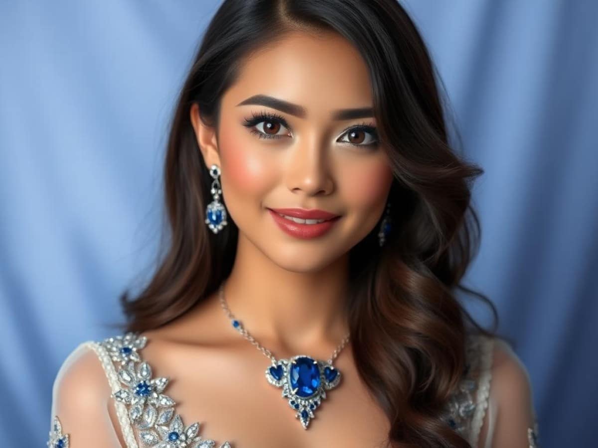 Pesona Kalung Blue Sapphire Maia Estianty di Siraman Al Ghazali: Simbol Kemewahan dan Cinta Abadi