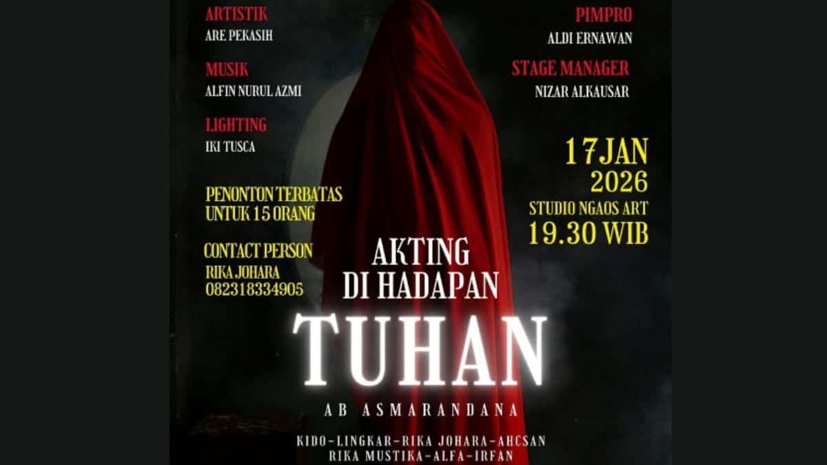 Intip Proses Latihan 'Akting di Hadapan Tuhan' Ngaos Art: Teater yang Tolak Berakting dan Sentil Negara