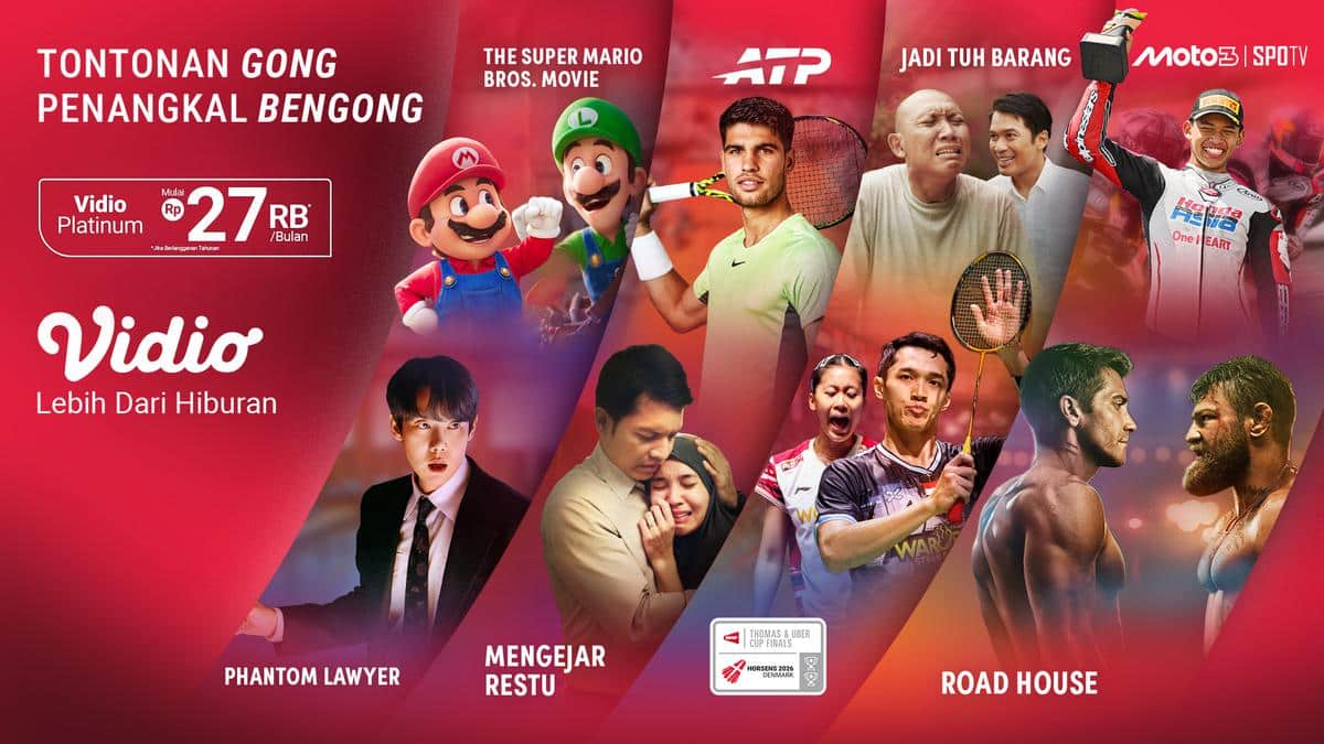 Rekomendasi Tontonan Seru di Vidio Bulan Ini, dari Film hingga Live Sports Dunia Paling Go...